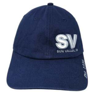 Vie Baseball Cap Blue One Size Sun Valley ID Sun Graphic Elevation 9150 Hat